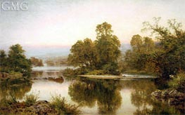 Summer Eve by Haunted Stream | Benjamin Williams Leader | Painting Reproduction