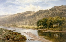 On the Llugwy Below Capel Curig | Benjamin Williams Leader | Painting Reproduction