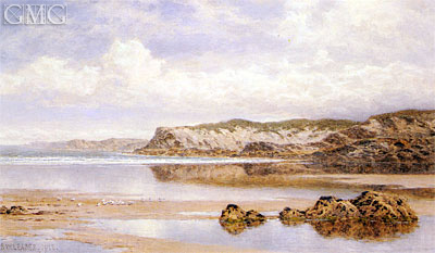 The Incoming Tide, Porth Newquay, 1912 | Benjamin Williams Leader | Painting Reproduction