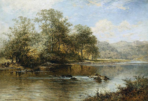 On the Llugwy, North Wales, 1896 | Benjamin Williams Leader | Gemälde Reproduktion