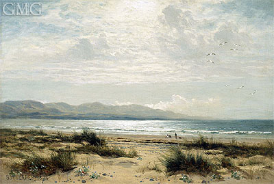 On the Sands, 1893 | Benjamin Williams Leader | Gemälde Reproduktion
