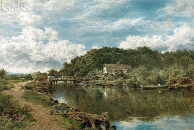 On the Stour near Flatford Mill, Suffolk, 1901 | Benjamin Williams Leader | Painting Reproduction