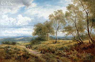 On the Welsh Border, 1874 | Benjamin Williams Leader | Gemälde Reproduktion