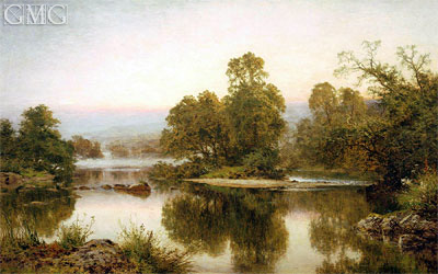 Summer Eve by Haunted Stream, 1899 | Benjamin Williams Leader | Painting Reproduction