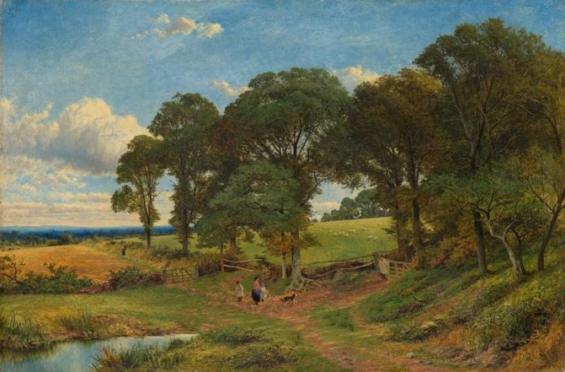 Auf den Feldern, 1863 | Benjamin Williams Leader