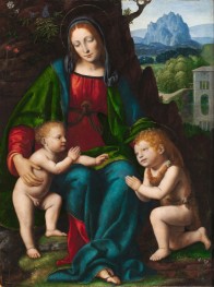 Virgin and Child with the Infant Saint John the Baptist | Bernardino Luini | Painting Reproduction