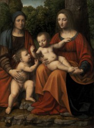 Madonna and Child with Saint Elisabeth and the Infant Saint John | Bernardino Luini | Painting Reproduction