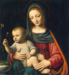 The Madonna of the Carnation | Bernardino Luini | Painting Reproduction