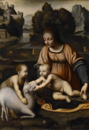 Madonna and Child with St. John the Baptist and ..., 1525 by Bernardino Luini | Painting Reproduction