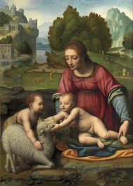 Virgin and Child with the Infant Saint John the Baptist | Bernardino Luini | Painting Reproduction