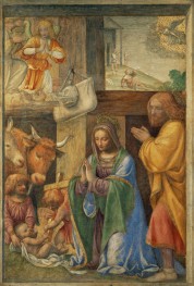 Nativity and the Annunciation to the Shepherds | Bernardino Luini | Painting Reproduction