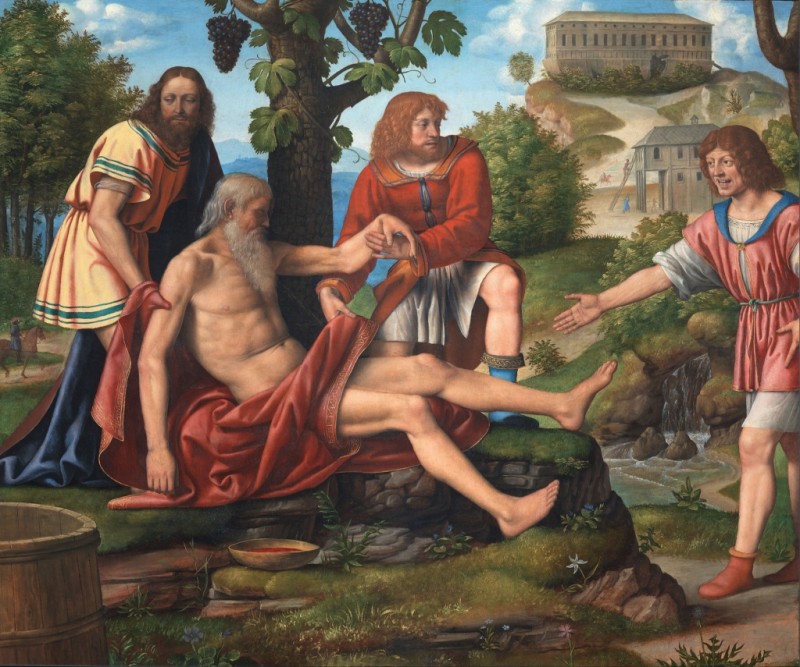 Bernardino Luini | The Mockery of Ham, c.1510/15 The Mockery of Ham, c.1510/15 | Bernardino Luini