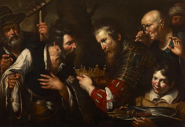 Alexander the Great Restoring the Throne Usurped from Abdolomino, c.1615/17 | Bernardo Strozzi | Painting Reproduction