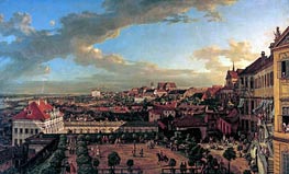 View of Warsaw from the Terrace of the Royal Castle, 1773 von Bernardo Bellotto | Gemälde-Reproduktion