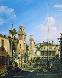Die Arsenale, Venedig, c.1742 von Bernardo Bellotto | Gemälde-Reproduktion
