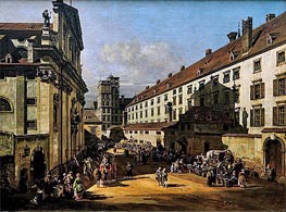 The Dominican's Church in Vienna, c.1758/61 von Bernardo Bellotto | Gemälde-Reproduktion