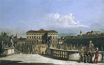 The Liechtenstein Garden Palace from the Garden Side, c.1759/60 by Bernardo Bellotto | Painting Reproduction