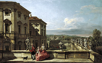The Liechtenstein Garden Palace in Vienna Seen from the East, c.1759/60 | Bernardo Bellotto | Painting Reproduction