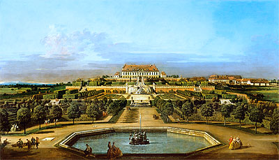 Hof Castle, Garden View, c.1758/61 | Bernardo Bellotto | Gemälde Reproduktion