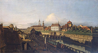 Old Fortifications of Dresden, c.1749/52 | Bernardo Bellotto | Gemälde Reproduktion
