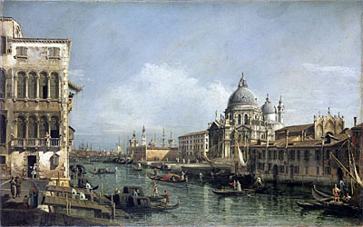 Entrance to the Grand Canal, Venice, undated | Bernardo Bellotto | Painting Reproduction