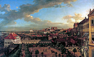 View of Warsaw from the Terrace of the Royal Castle, 1773 | Bernardo Bellotto | Painting Reproduction