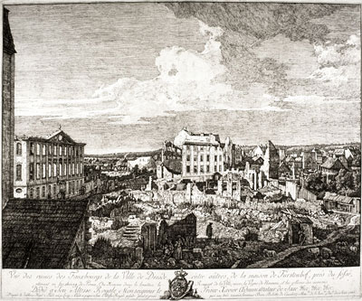 View of the Ruins of the Suburbs of Dresden, 1766 | Bernardo Bellotto | Gemälde Reproduktion