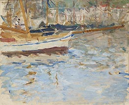 The Port of Nice, c.1881/82 by Berthe Morisot | Painting Reproduction