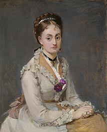 Porträt einer Frau, c.1872/75 von Berthe Morisot | Gemälde-Reproduktion