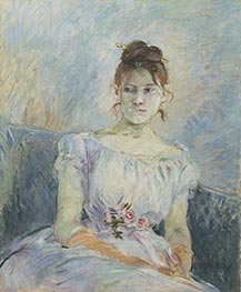 Paule Gobillard in a Ball Gown, 1887 by Berthe Morisot | Painting Reproduction
