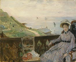 On the Terrace, 1874 by Berthe Morisot | Painting Reproduction