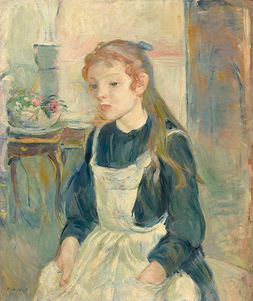 Young Girl with an Apron, 1891 | Berthe Morisot | Painting Reproduction
