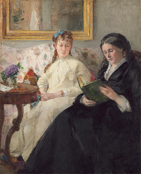 Die Mutter und Schwester des Künstlers, c.1869/70 | Berthe Morisot | Gemälde Reproduktion