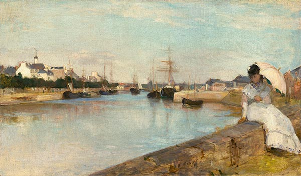 The Harbor at Lorient, 1869 | Berthe Morisot | Painting Reproduction