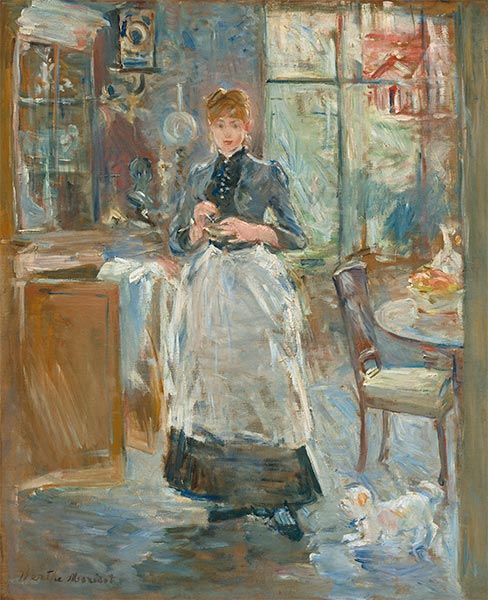 In the Dining Room, 1886 | Berthe Morisot | Painting Reproduction