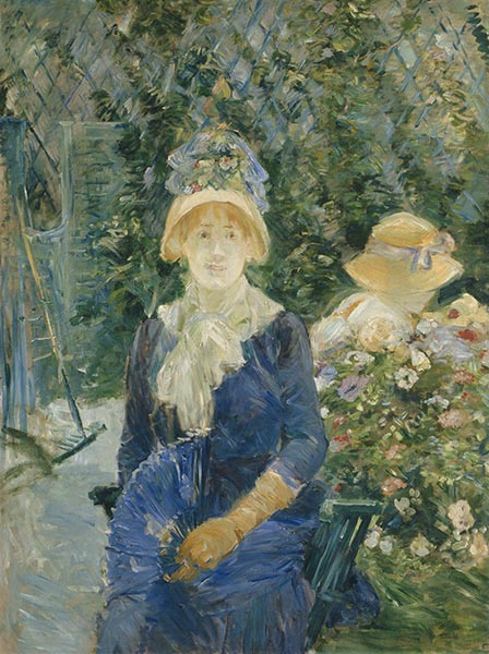 Woman in a Garden, c.1882/83 | Berthe Morisot | Painting Reproduction