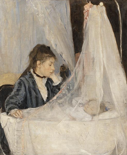 Die Wiege, 1872 | Berthe Morisot | Gemälde Reproduktion