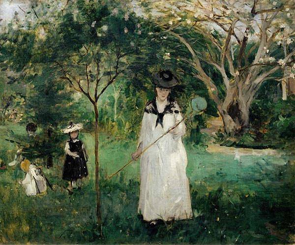 Butterfly Hunt, c.1874 | Berthe Morisot | Painting Reproduction