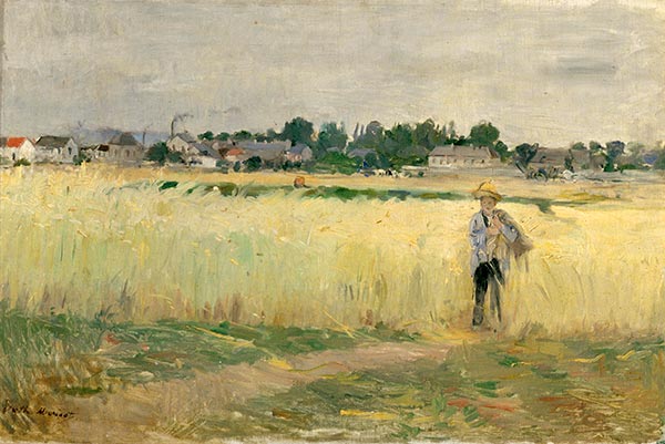 Im Weizen, c.1875 | Berthe Morisot | Gemälde Reproduktion