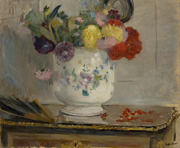 Dahlias, 1876 | Berthe Morisot | Painting Reproduction