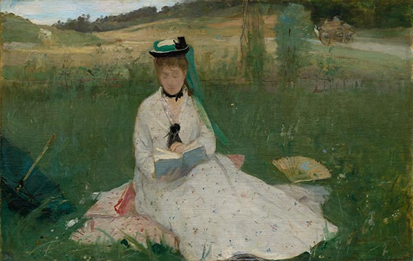 Reading, 1873 | Berthe Morisot | Painting Reproduction