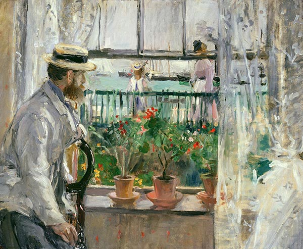 Eugene Manet on the Isle of Wight, 1875 | Berthe Morisot | Painting Reproduction