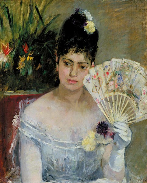 At the Bal, 1875 | Berthe Morisot | Painting Reproduction