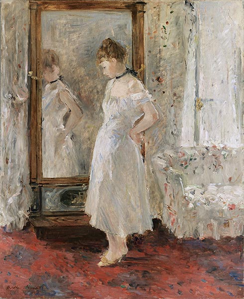 The Psyche Mirror, 1876 | Berthe Morisot | Painting Reproduction