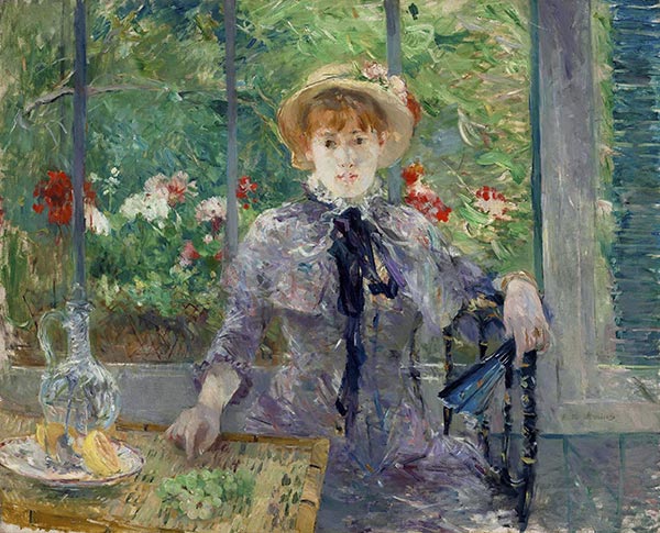 Der Psyche-Spiegel, 1881 | Berthe Morisot | Gemälde Reproduktion