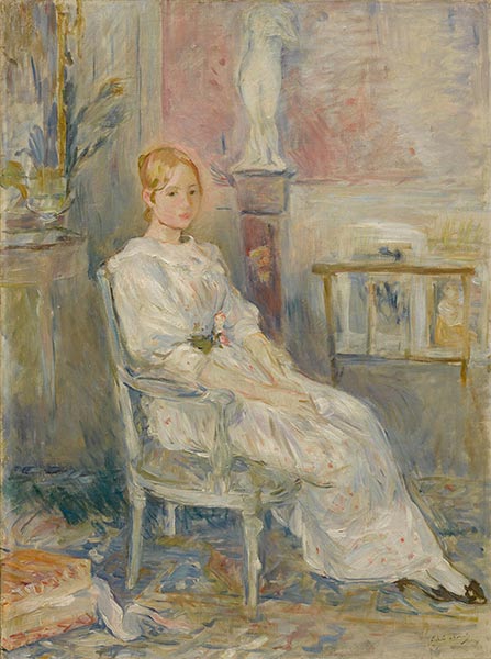Alice Gamby im Wohnzimmer, 1890 | Berthe Morisot | Gemälde Reproduktion