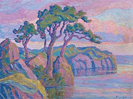 Sommer-Sonnenuntergang, 1936 von Birger Sandzén | Gemälde-Reproduktion