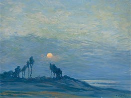 Sonnenuntergang über den Bäumen, 1910 von Birger Sandzén | Gemälde-Reproduktion
