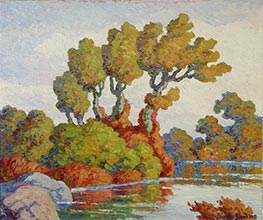 Autumn Symphony (Smoky Hill River, Kansas), 1946 by Birger Sandzén | Painting Reproduction