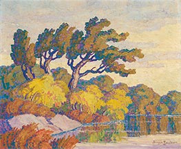 Early Fall, Smoky River, 1937 by Birger Sandzén | Painting Reproduction